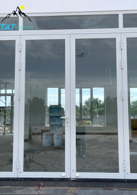 Cửa nhôm Xingfa nhập khẩu 4 cánh mở quay