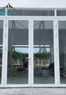 Cửa nhôm Xingfa nhập khẩu 4 cánh mở quay